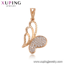 33293 Xuping shopping online trendy butterfly pendant luxury dancing stone jewelry for women